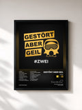 #noir Tableau de l'album #ZWEI de Gestört Aber GeiL, cadre noir, imprimé et encadré en France