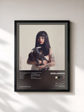#noir Tableau de l'album SEIS de Mon Laferte, cadre noir, imprimé et encadré en France