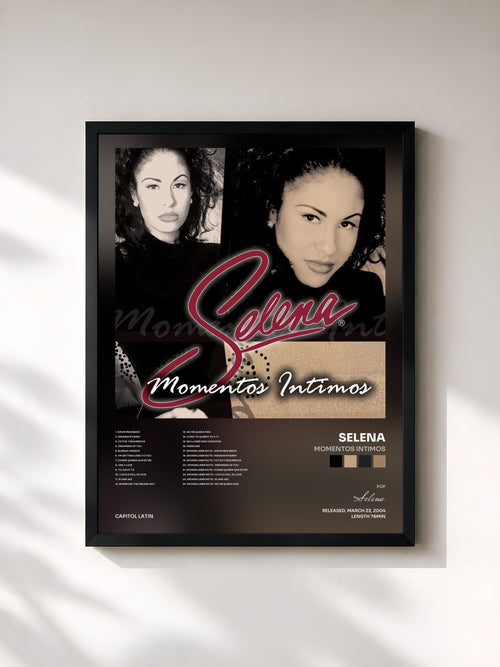 Selena · Momentos Intimos — Affiche encadrée
