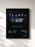 #noir Tableau de l'album As Novas do Roupa de Roupa Nova, cadre noir, imprimé et encadré en France