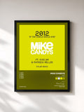#noir Tableau de l'album 2012 (If the World Would End) [Polar Mixes] de Mike Candys, cadre noir, imprimé et encadré en France