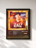 #noir Tableau de l'album RAIZ de João Gomes, cadre noir, imprimé et encadré en France