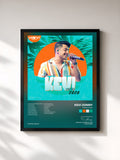 #noir Tableau de l'album Verão 2020 de Kevi Jonny, cadre noir, imprimé et encadré en France