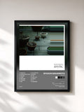 #noir Tableau de l'album async de Ryuichi Sakamoto, cadre noir, imprimé et encadré en France