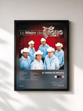 #noir Tableau de l'album Lo Mejor De de El Trono de Mexico, cadre noir, imprimé et encadré en France