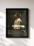 #noir Tableau de l'album CATO SOUNDTRACK de Tiago PZK, cadre noir, imprimé et encadré en France