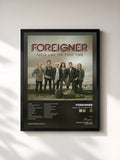 #noir Tableau de l'album Feels Like The First Time de Foreigner, cadre noir, imprimé et encadré en France
