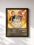 #noir Tableau de l'album 2017.2 de Raí Saia Rodada, cadre noir, imprimé et encadré en France