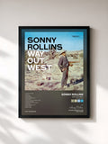 #noir Tableau de l'album Way Out West (Deluxe Edition) de Sonny Rollins, cadre noir, imprimé et encadré en France