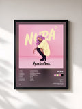 #noir Tableau de l'album habibi de Nura, cadre noir, imprimé et encadré en France