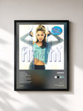 #noir Tableau de l'album Baby Blue de Anahí, cadre noir, imprimé et encadré en France