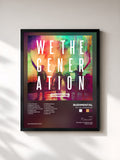 #noir Tableau de l'album We the Generation de Rudimental, cadre noir, imprimé et encadré en France