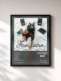 #noir Tableau de l'album Funkeiro de WC no Beat, cadre noir, imprimé et encadré en France