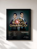 #noir ¡Viva El Dúo Dinámico! di Duo Dinamico in stampa incorniciata, cornice nera, stampata e incorniciata in Francia