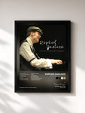 #noir Tableau de l'album Love Outside the Window de Raphael Gualazzi, cadre noir, imprimé et encadré en France
