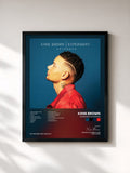 #noir Tableau de l'album Experiment Extended de Kane Brown, cadre noir, imprimé et encadré en France