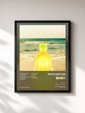 #noir Tableau de l'album Pineapple Sunrise de Beach Weather, cadre noir, imprimé et encadré en France