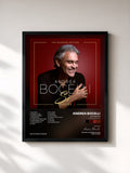 #noir Tableau de l'album Sì Forever (The Diamond Edition) de Andrea Bocelli, cadre noir, imprimé et encadré en France