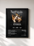 #noir Tableau de l'album Street Stories EP de Kollegah, cadre noir, imprimé et encadré en France