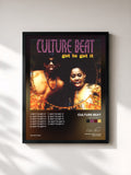 #noir Tableau de l'album Got to Get It de Culture Beat, cadre noir, imprimé et encadré en France