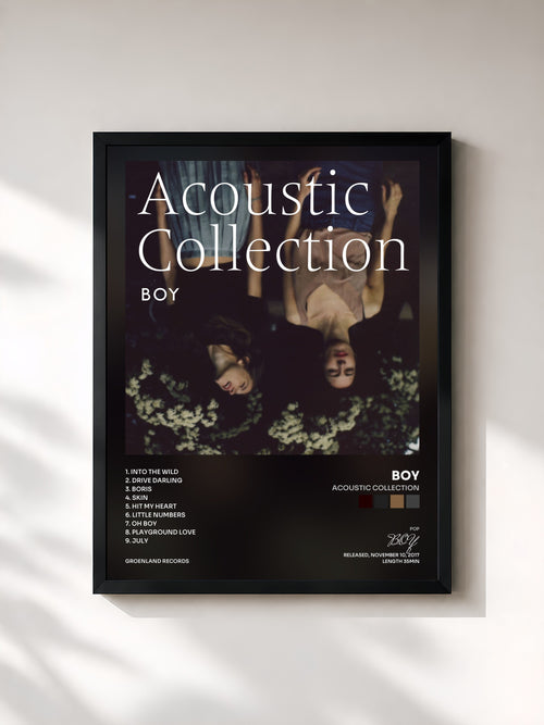 BOY · Acoustic Collection — Affiche encadrée