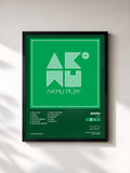 #noir Tableau de l'album PLAY de AKMU, cadre noir, imprimé et encadré en France