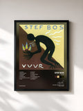 #noir Tableau de l'album Vuur de Stef Bos, cadre noir, imprimé et encadré en France