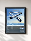 #noir Tableau de l'album Tubular Bells 2003 de Mike Oldfield, cadre noir, imprimé et encadré en France