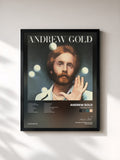 #noir Tableau de l'album Andrew Gold de Andrew Gold, cadre noir, imprimé et encadré en France