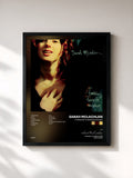 #noir Tableau de l'album Fumbling Towards Ecstasy de Sarah McLachlan, cadre noir, imprimé et encadré en France