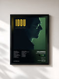 #noir Tableau de l'album Iddu - Sicilian Letters (Original Soundtrack) de Colapesce, cadre noir, imprimé et encadré en France