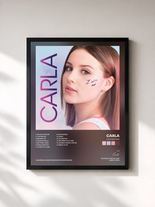 Carla · L'autre moi — Affiche encadrée