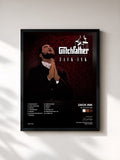 #noir Tableau de l'album Glitchfather de Zack Ink, cadre noir, imprimé et encadré en France