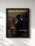 #noir Tableau de l'album All My Best de Brian McKnight, cadre noir, imprimé et encadré en France