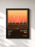 #noir Tableau de l'album Good People de Majid Jordan, cadre noir, imprimé et encadré en France