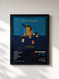 #noir Tableau de l'album For My Friends de Jacob Banks, cadre noir, imprimé et encadré en France