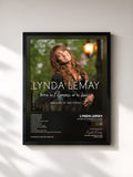 #noir Tableau de l'album Entre la flamme et la suie (amours et patterns) de Lynda Lemay, cadre noir, imprimé et encadré en France