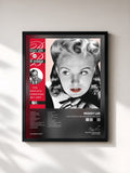 #noir Tableau de l'album The Complete Recordings 1941-1947 de Peggy Lee, cadre noir, imprimé et encadré en France