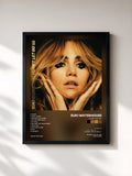 #noir Tableau de l'album I Can't Let Go de Suki Waterhouse, cadre noir, imprimé et encadré en France