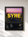 #noir Tableau de l'album SYRE de Jaden, cadre noir, imprimé et encadré en France