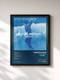 #noir Tableau de l'album Phosphorescent de Gabrielle Aplin, cadre noir, imprimé et encadré en France