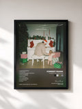 #noir Tableau de l'album A Merry Lofi Christmas de Forrest Frank, cadre noir, imprimé et encadré en France
