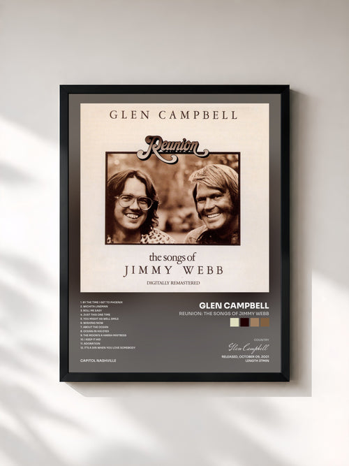 Glen Campbell · Reunion: The Songs Of Jimmy Webb — Affiche encadrée