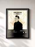 #noir Tableau de l'album Tribute de John Newman, cadre noir, imprimé et encadré en France