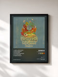 #noir Tableau de l'album O Cabeça De Folha de Maneva, cadre noir, imprimé et encadré en France
