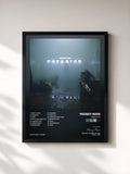 #noir Tableau de l'album Predator de Money Man, cadre noir, imprimé et encadré en France