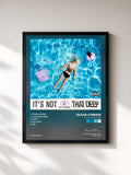 #noir Tableau de l'album It's Not That Deep de Olivia O'Brien, cadre noir, imprimé et encadré en France