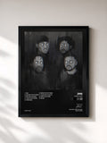 #noir Tableau de l'album Norf Face de JME, cadre noir, imprimé et encadré en France