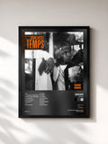 #noir Tableau de l'album Temps de Zikxo, cadre noir, imprimé et encadré en France