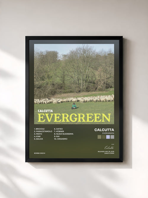 Calcutta · Evergreen — Affiche encadrée
